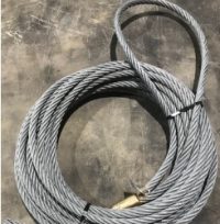 Wire, barge winch, 1"x75'