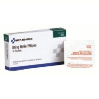 First Aid, Sting Relief Wipes