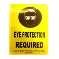 Sticker, "Eye Protection Required"