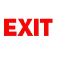 Sticker, "EXIT"
