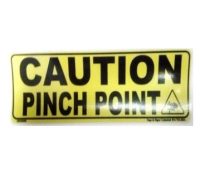 Sticker, "CAUTION Pinch Point"
