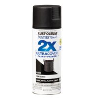 Spray Paint, 12 oz, Semi-Gloss Black